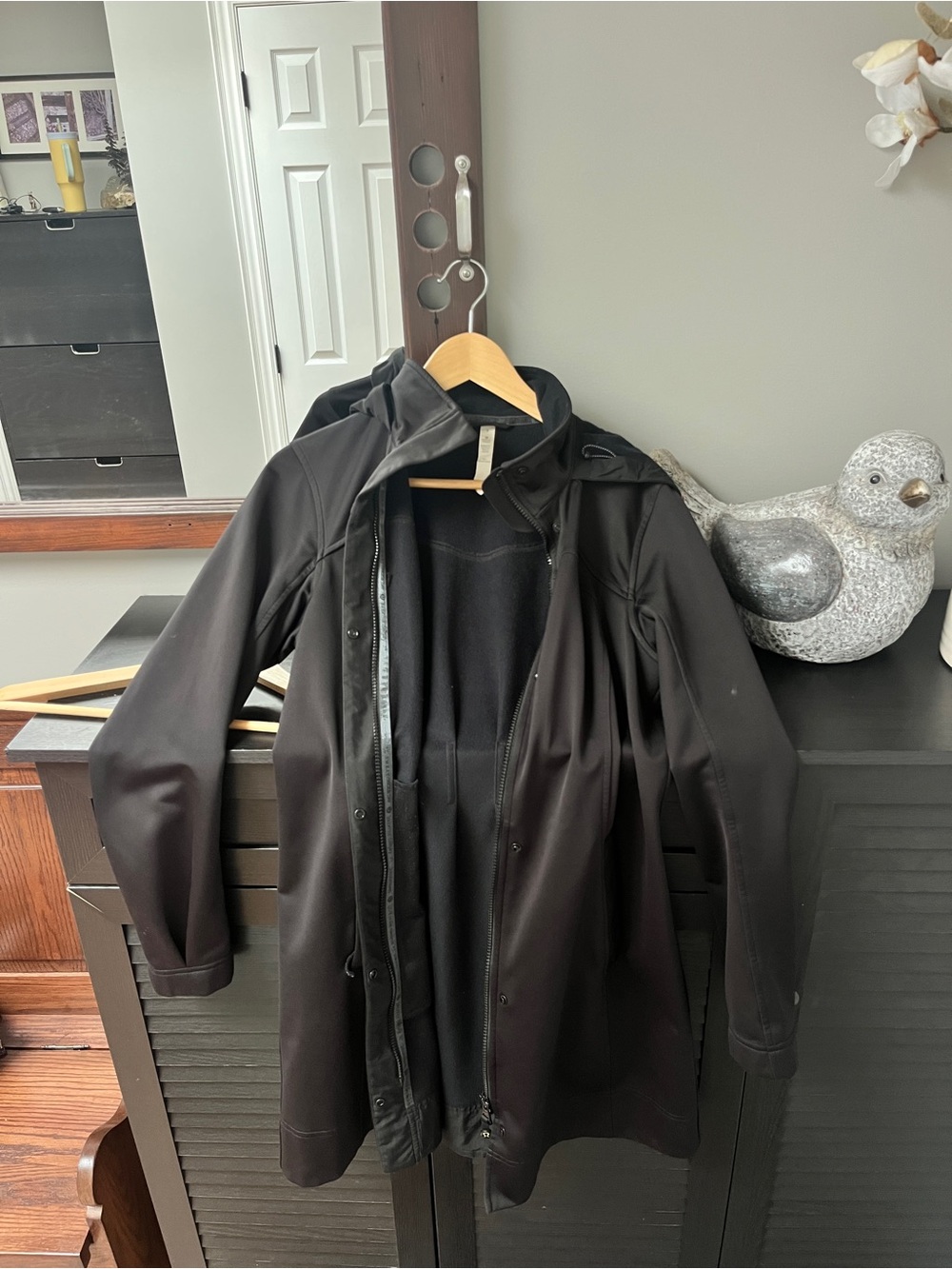 lululemon athletica Black Women's Hooded Raincoat